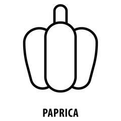 Paprica Icon simple and easy to edit for your design elements