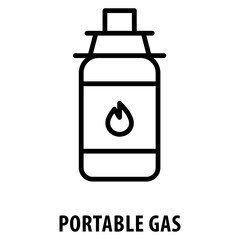 Portable Gas Icon simple and easy to edit for your design elements