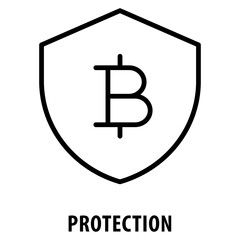 Protection Icon simple and easy to edit for your design elements