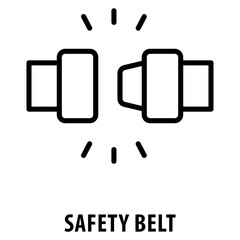 Safety Belt Icon simple and easy to edit for your design elements