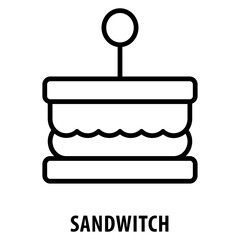 Sandwitch Icon simple and easy to edit for your design elements