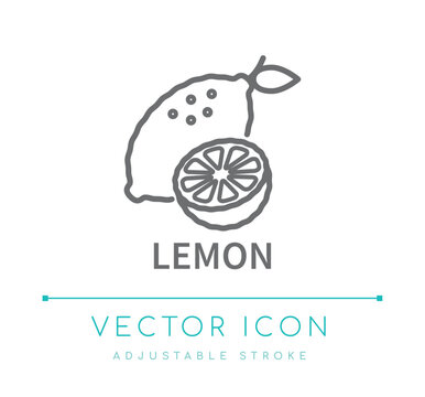 Lemon Line Icon