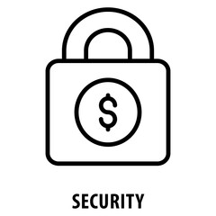 Security Icon simple and easy to edit for your design elements