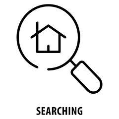 Searching Icon simple and easy to edit for your design elements