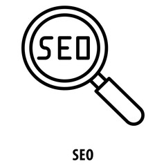 SEO Icon simple and easy to edit for your design elements