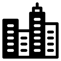 city  glyph  icon vector illustration isolated on white background