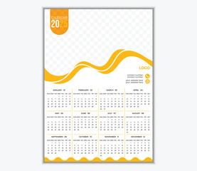 Wall Calendar design template