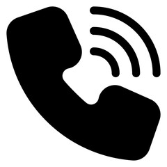 phone  glyph  icon vector illustration isolated on white background