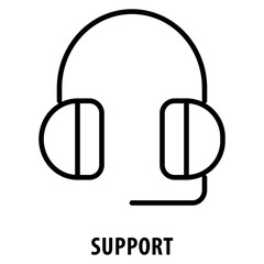 Support Icon simple and easy to edit for your design elements