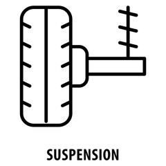 Suspension Icon simple and easy to edit for your design elements