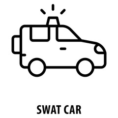 SWAT car Icon simple and easy to edit for your design elements