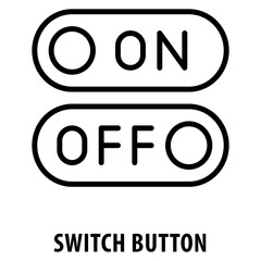 Switch button Icon simple and easy to edit for your design elements