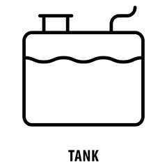 Tank Icon simple and easy to edit for your design elements