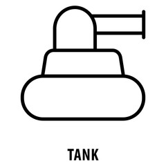 Tank Icon simple and easy to edit for your design elements