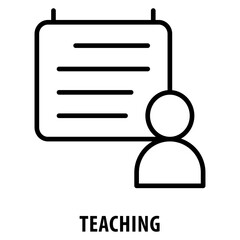 Teaching Icon simple and easy to edit for your design elements