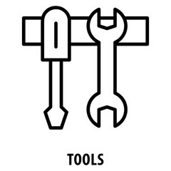 Tools Icon simple and easy to edit for your design elements