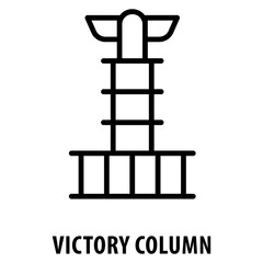 Victory Column Icon simple and easy to edit for your design elements