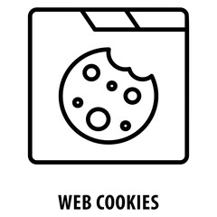 Web Cookies Icon simple and easy to edit for your design elements