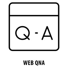 Web QnA Icon simple and easy to edit for your design elements