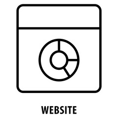 Website Icon simple and easy to edit for your design elements