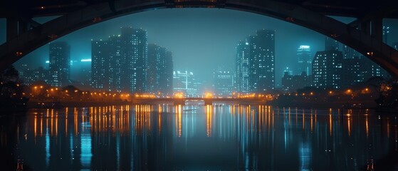 Fototapeta premium Cityscape Reflections.