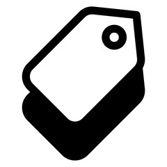 tags glyph icon vector illustration isolated on white background