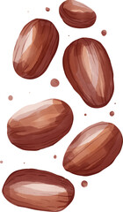 cocoa watercolor elements