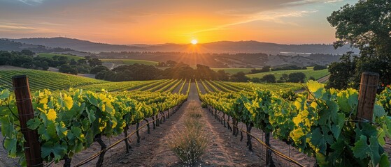 Vineyard Sunset.