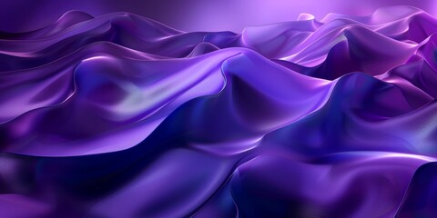 Obraz premium Neon Wave Background. Abstract background with a purple and blue gradient color waves, wavy lines, curved shapes, fluid motion effect