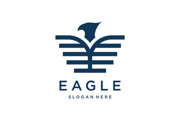 Eagle logo design element idea with creative concept high resolution vector