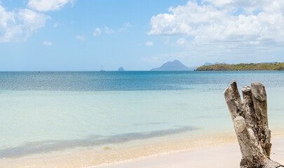 Plage des boucaniers à la Pointe Marin à Sainte Anne, Martinique, Antilles Françaises.	