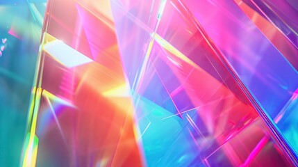 Holographic Prism Light, Multicolored light refracted through a prism.