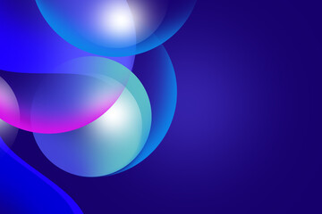 Abstract modern gradient neon soft light blue background with geometric circle wave pattern for Graphic Business hitech technology digital design illustration web template backdrop desktop wallpaper