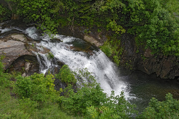 Wasserfall bei Fusio, Maggiatal, Kanton Tessin, Schweiz