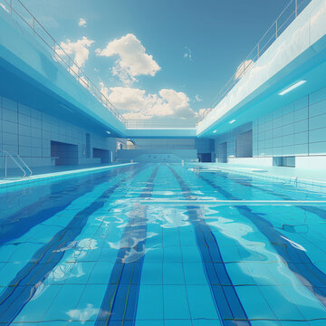 swimming pool in the hotel
