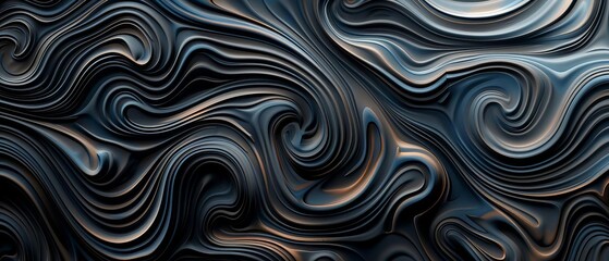 A beautiful abstract pattern with dark and light swirls