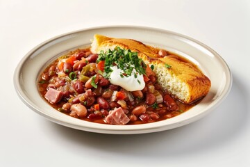 Satisfying Campfire Beans with Rich Broth and Chili Powder