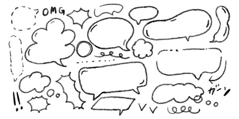 漫画吹き出し_ビジネス_プレゼン_イラスト