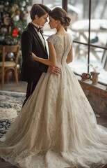Designers give couples advice on how to make their wedding gowns beautiful and appropriate for the bride as they select their gowns.