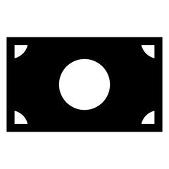 money glyph  icon vector illustration isolated on white background