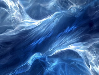 Fototapeta premium Abstract Blue Background, Generative AI Illustration