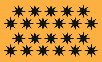  abstract geometric shapes on white background