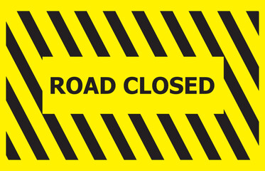 ATTENTION TRAFFIC SIGN .ROAD CLOSED SIGN.