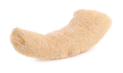 Loofah sponge isolated on white. Personal hygiene product