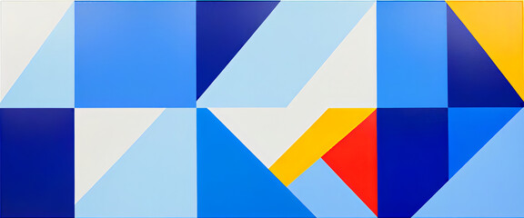 illustrazione con elementi geometrici a tema astratto contemporaneo