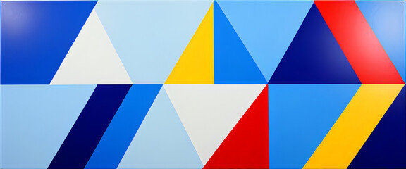 illustrazione con elementi geometrici a tema astratto contemporaneo