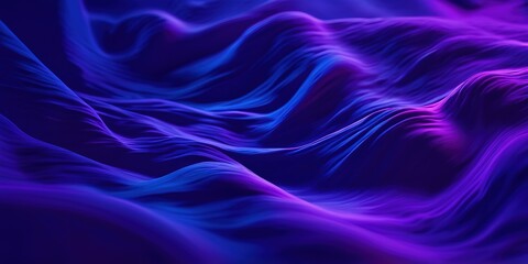 Fototapeta premium Abstract background Dark blue purple blurred gradient textured, Wide Banner