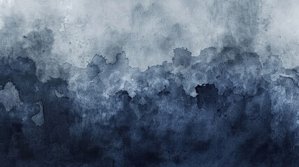 Abstract Dark Blue Watercolor Paint Texture