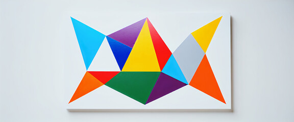 Obraz premium illustrazione con elementi geometrici a tema astratto contemporaneo