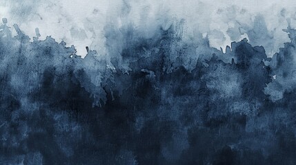 Abstract Dark Blue Watercolor Paint Texture
